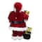 16" Traditional Standing Santa Claus with Name List & Gift Bag